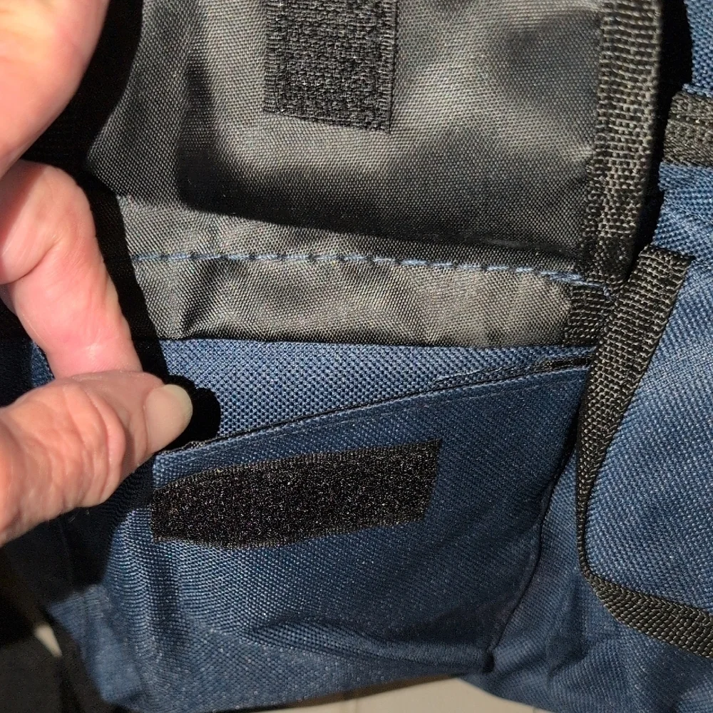 Navy Blue Men's Messenger Bag With NRA Embroided On It and A Thermal Cup!